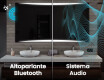 Specchio da parete moderno per bagno con luci L78 #5