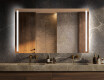 Specchio bagno retroilluminato LED a batteria L02