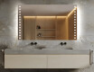 Specchio da parete moderno per bagno con luci a batteria L06