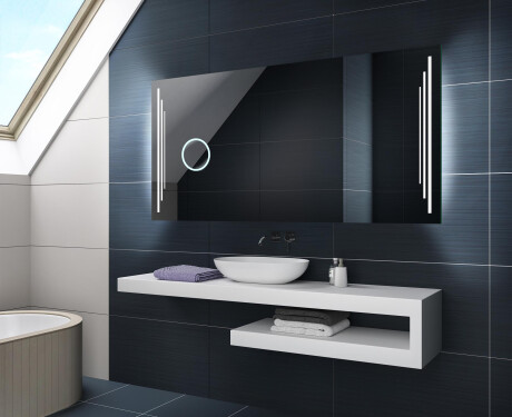 Specchio bagno retroilluminato LED a batteria L27 #2