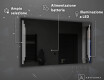 Specchio bagno retroilluminato LED a batteria L27 #4