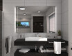 Specchio da parete moderno per bagno con luci a batteria L55 #5