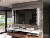 Specchio bagno retroilluminato LED a batteria L65