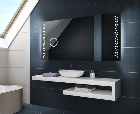 Specchio bagno retroilluminato LED a batteria L65 #2