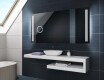 Rettangolare specchio bagno con luce LED a batteria L131 #2