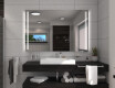 Rettangolare specchio bagno con luce LED a batteria L131 #5