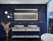Rettangolare specchio bagno con luce LED - Slimline L47 #6