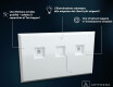 Specchio da parete moderno per bagno con luci - Slimline L49 #3