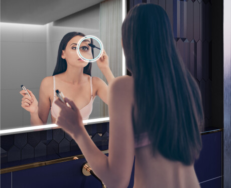 Specchio da parete moderno per bagno con luci - Slimline L49 #4