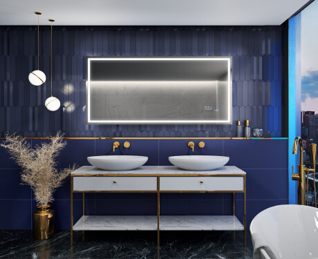Specchio da parete moderno per bagno con luci - Slimline L49 #6