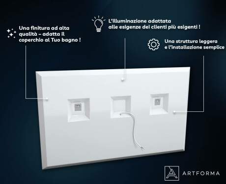 Specchio bagno retroilluminato LED - Slimline L57 #3