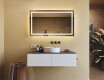 Specchio bagno retroilluminato LED 120x70cm su šaltu LED apšvietimu 7000K, šiltu apšvietimu 3000K arba neutraliu apšvietimu 4500K #8