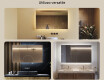 Specchio bagno retroilluminato LED 120x70cm su šaltu LED apšvietimu 7000K, šiltu apšvietimu 3000K arba neutraliu apšvietimu 4500K #2