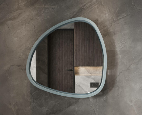 Specchio LED irregolare con cornice in MDF laccato lucido L308 #4
