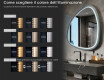 Specchio LED irregolare con cornice in MDF laccato lucido L308 #5