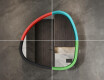 Specchio LED irregolare con cornice in MDF laccato lucido L308 #6