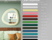 Specchio LED dalla linea irregolare con cornice in MDF laccato L308 #3