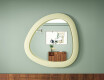 Specchio LED dalla linea irregolare con cornice in MDF laccato L308 #7