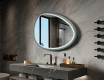 Specchio LED asimmetrico con cornice in MDF laccato L310
