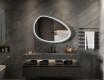 Specchio LED asimmetrico con cornice in MDF laccato L310 #2