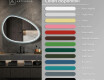 Specchio LED asimmetrico con cornice in MDF laccato L310 #3