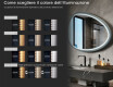 Specchio LED asimmetrico con cornice in MDF laccato L310 #5