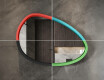 Specchio LED asimmetrico con cornice in MDF laccato L310 #6