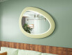 Specchio LED asimmetrico con cornice in MDF L310