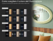 Specchio LED asimmetrico con cornice in MDF L310 #5