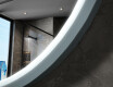 Specchio LED rotondo con cornice in MDF laccato L306 #6