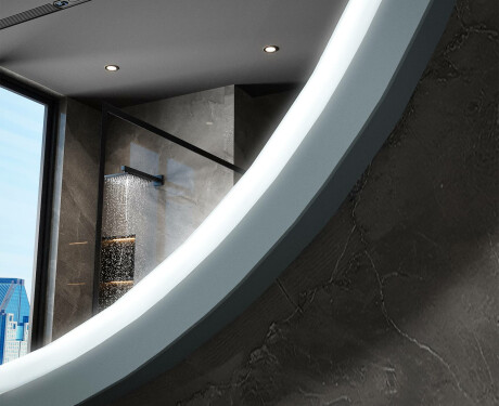 Specchio LED rotondo con cornice in MDF laccato L306 #6