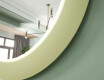 Specchio LED con MDF in una cornice rotonda laccata L306 #6
