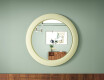 Specchio LED con MDF in una cornice rotonda laccata L306 #8