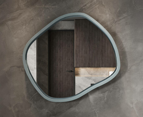 Specchio LED romboidale con cornice in MDF laccato L309 #4