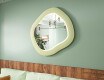 Specchio LED di design in MDF con forma geometrica L309