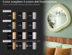 Specchio LED di design in MDF con forma geometrica L309 #5