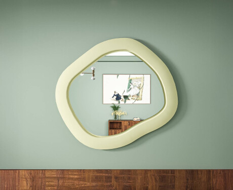 Specchio LED di design in MDF con forma geometrica L309 #7