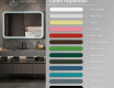 Specchio LED arrotondato con cornice in MDF laccato L305 #3