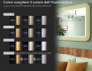 Specchio LED arrotondato con cornice in MDF lucido L305 #5