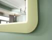 Specchio LED arrotondato con cornice in MDF lucido L305 #6