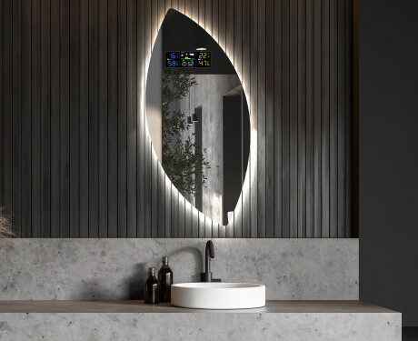 Specchio da bagno LED di forma irregolare L221 #6