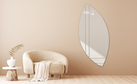 Specchio da bagno LED di forma irregolare L221