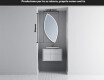 Specchio da bagno LED di forma irregolare L222 #5