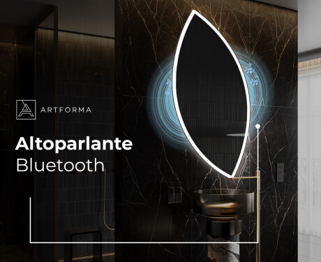 Specchio da bagno LED di forma irregolare L222 #5