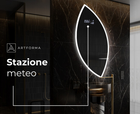 Specchio da bagno LED di forma irregolare L222 #6