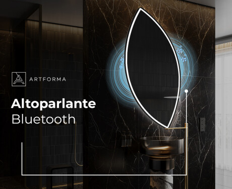 Specchio da bagno LED di forma irregolare L223 #5