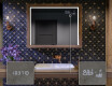 Specchio cornice legno con luci per bagno - WoodenFrame #4
