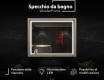 Specchio da bagno LED con cornice WoodenFrame nel colore Rovere Oslo #2