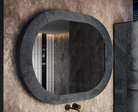 Specchio da bagno con laminato effetto pietra L295 #4