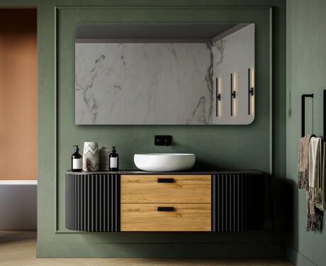 Specchio arrotondati da parete L201